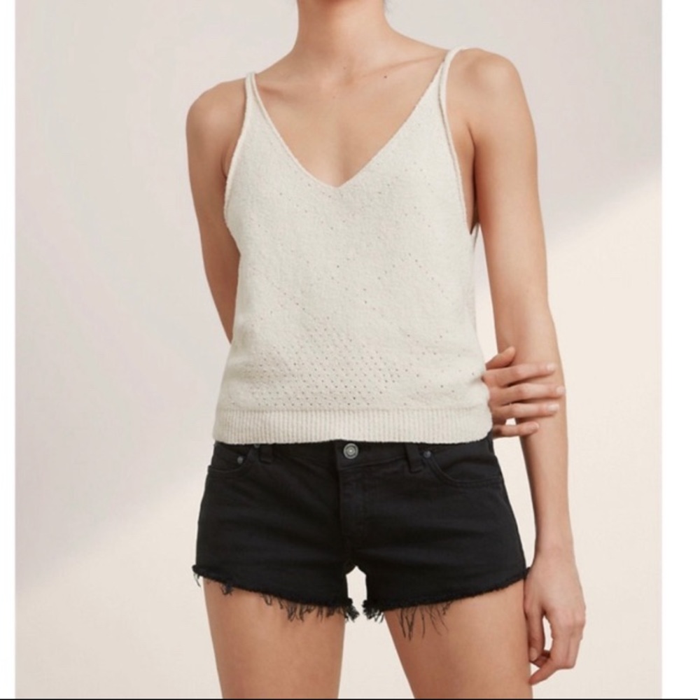 Aritzia Talula Black Jeans Shorts Size 28